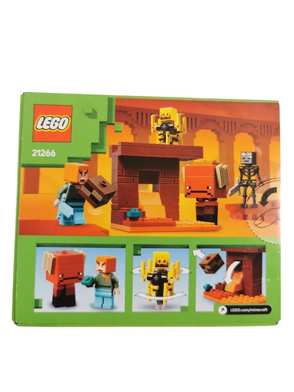 KLOCKI LEGO MINECRAFT 21266 BITWA NA MOŚCIE NETHERU