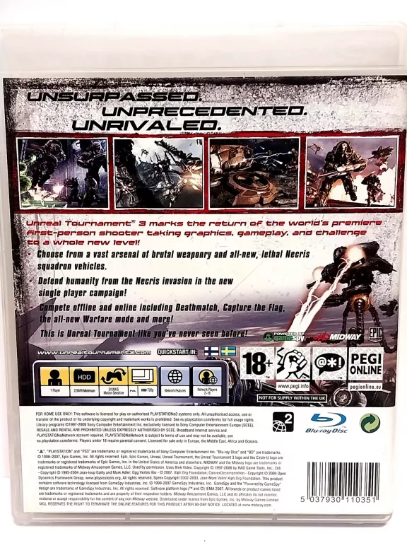 GRA PS3: UNREAL TOURNAMENT III