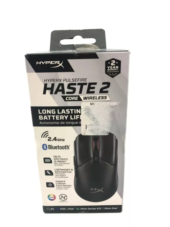 MYSZ GAMINGOWA HYPERX PULSEFIRE HASTE 2 CORE WIRELESS 12000 DPI