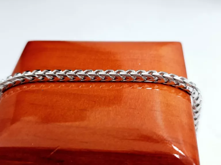 NOWA SREBRNA BRANSOLETKA KŁOS 925 20,50G 22CM