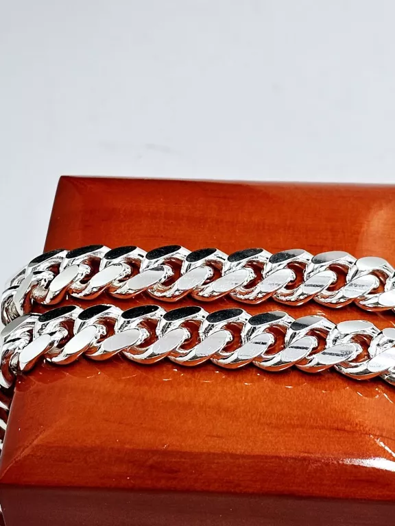 NOWY SREBRNY ŁAŃCUCH PANCERKA 925 105,20G 60CM