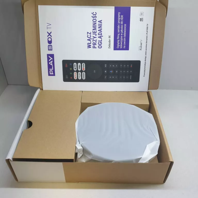 ODTWARZACZ MULTIMEDIALNY DEKODER PLAY BOX TV 4K KOMPLET