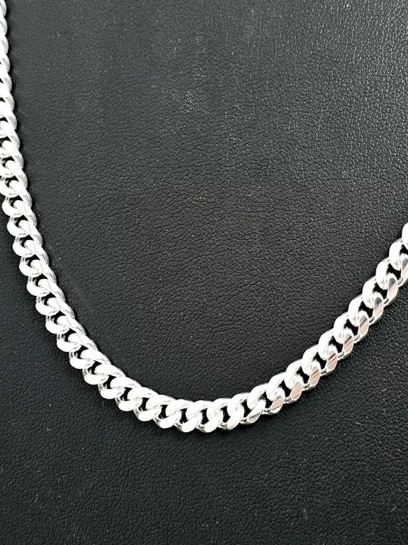 NOWY SREBRNY ŁAŃCUSZEK PANCERKA 925 31,30G 55CM