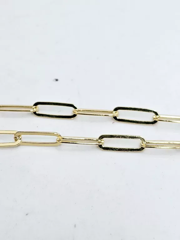 NOWY SREBRNY POZŁACANY ŁAŃCUSZEK 925 5,40G 50CM