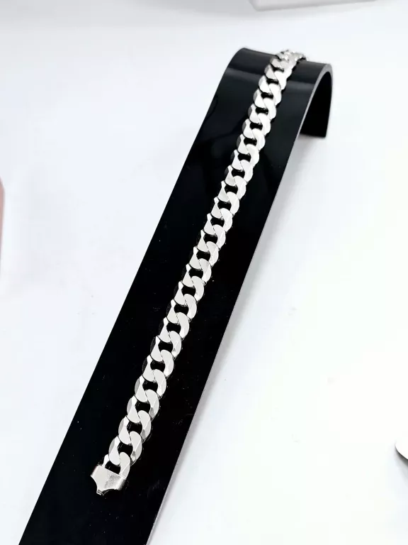 NOWA SREBRNA BRANSOLETKA PANCERKA 925 20,40G 20CM