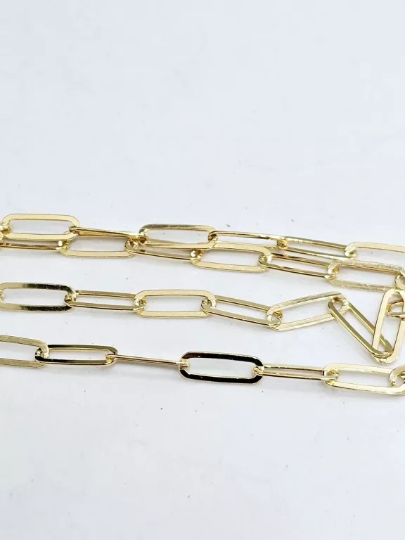 NOWY SREBRNY POZŁACANY ŁAŃCUSZEK 925 5,40G 50CM