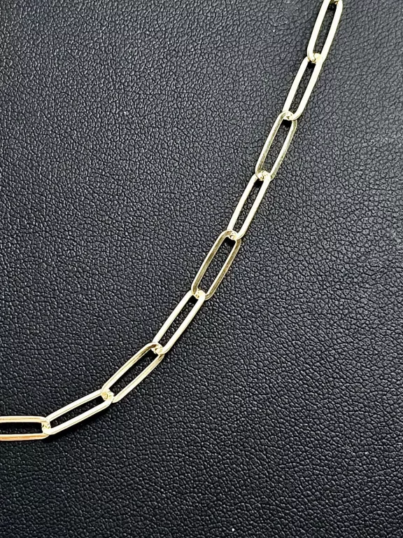 NOWY SREBRNY POZŁACANY ŁAŃCUSZEK 925 5,40G 50CM