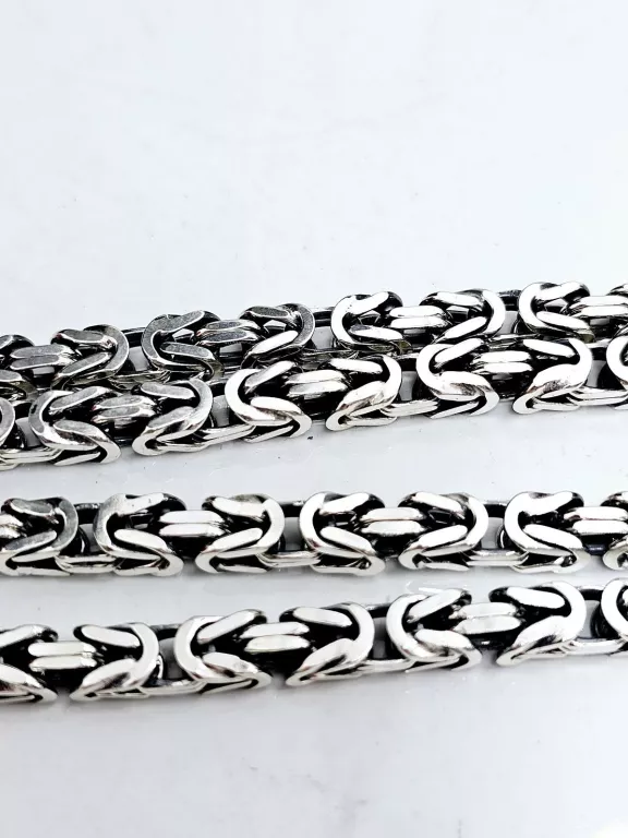 NOWY SREBRNY ŁAŃCUCH KRÓLEWSKI 925 91,10G 55CM