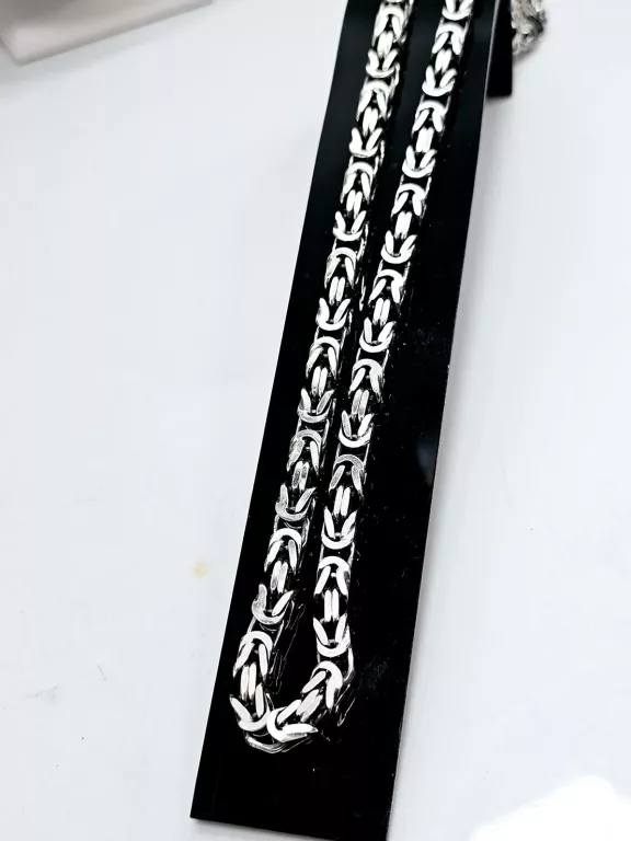 NOWY SREBRNY ŁAŃCUCH KRÓLEWSKI 925 91,10G 55CM
