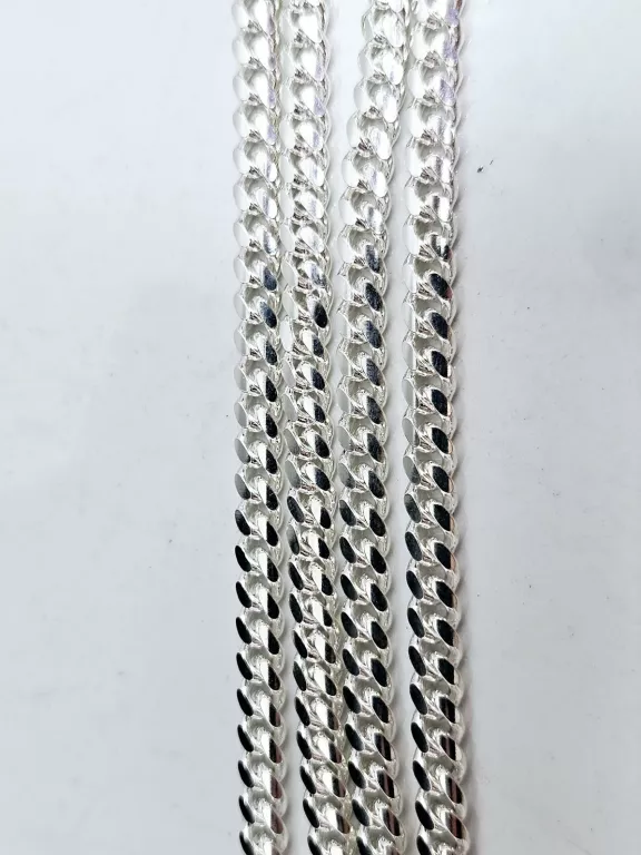 NOWY SREBRNY ŁAŃCUSZEK PANCERKA 925 31,30G 55CM