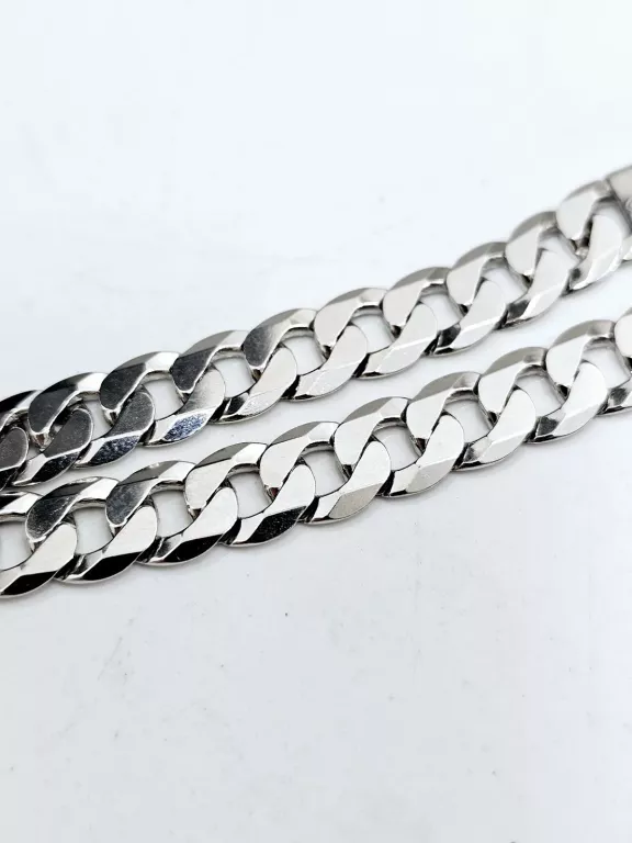 NOWA SREBRNA BRANSOLETKA PANCERKA 925 20,40G 20CM