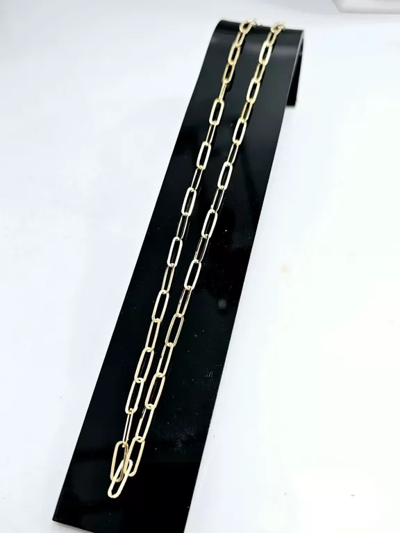 NOWY SREBRNY POZŁACANY ŁAŃCUSZEK 925 5,40G 50CM