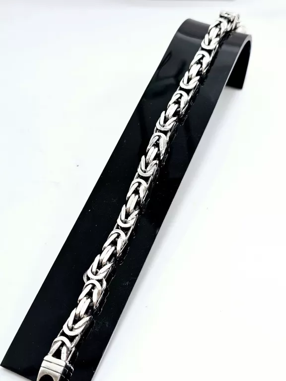 NOWA SREBRNA BRANSOLETKA KRÓLEWSKA 925 41,00G 23CM