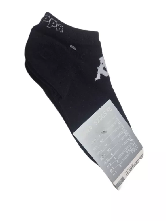 KAPPA SKARPETKI MĘSKIE 43-46 3PACK CZARNE