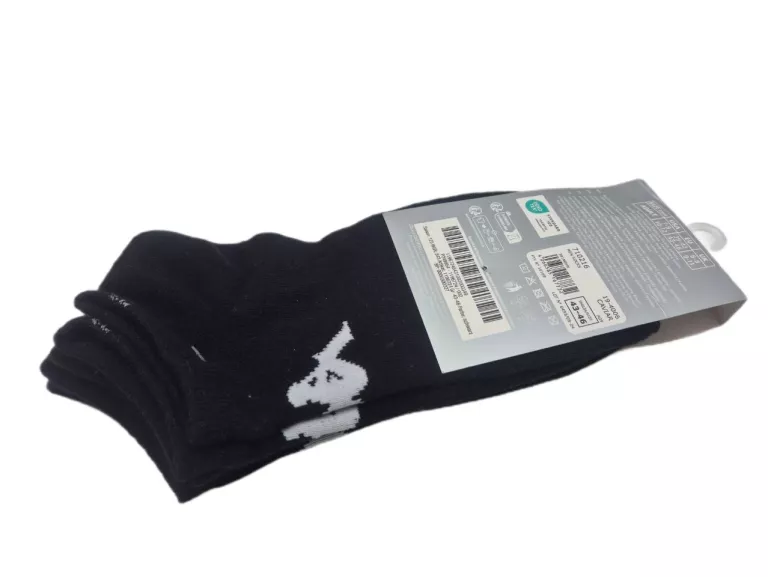 KAPPA SKARPETKI MĘSKIE 43-46 3PACK CZARNE
