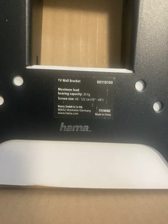 UCHWYT WIESZAK DO TELEWIZORA HAMA 19'' - 48''