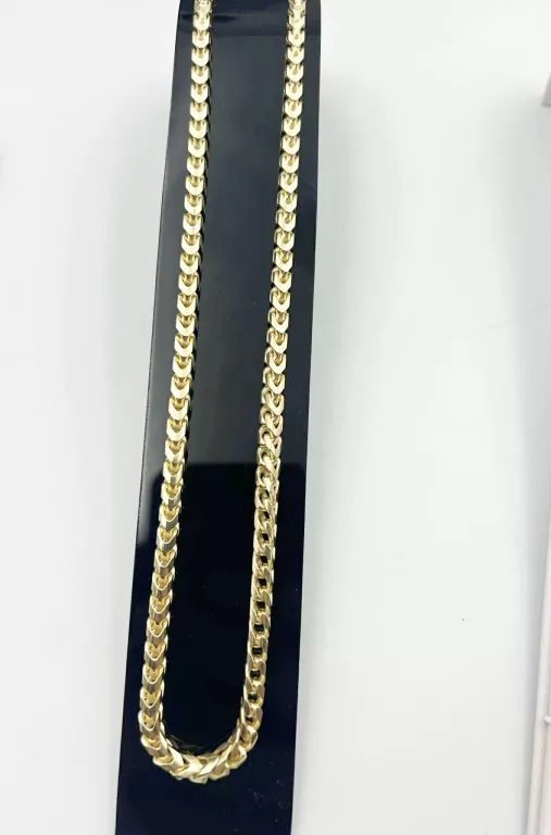 SREBRO POZŁACANY ŁAŃCUSZEK KŁOS 44,20 G P.925 50CM