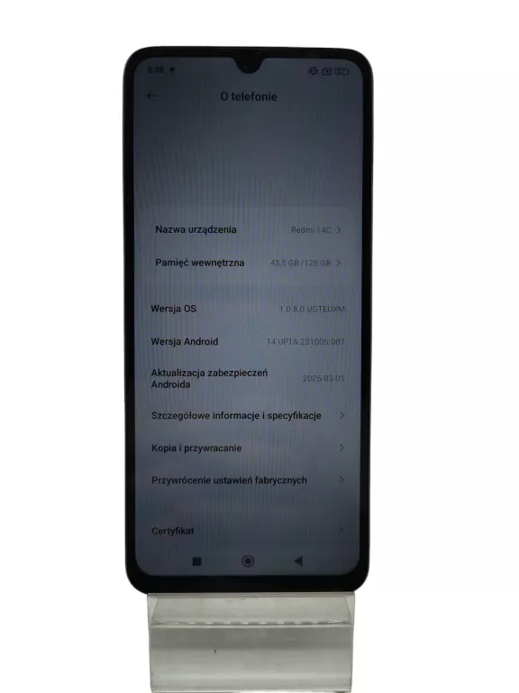 TELEFON XIOAMI REDMI 14C/PUD/LAD/PARAGON Z CZECH