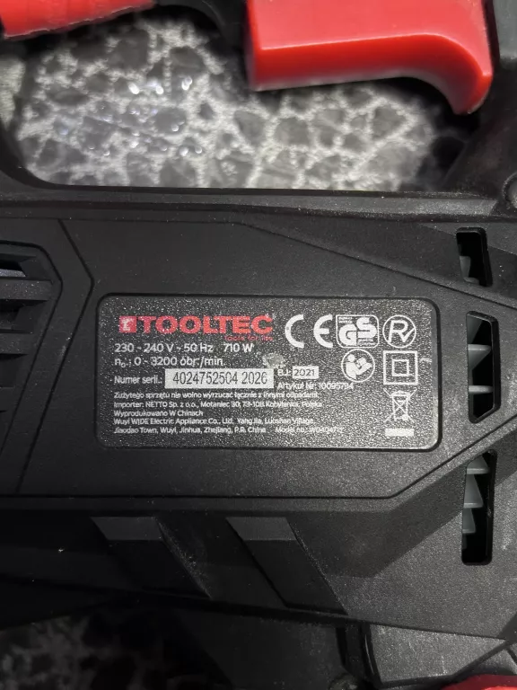 WYRZYNARKA TOOLTEC 710W SUPER STAN!