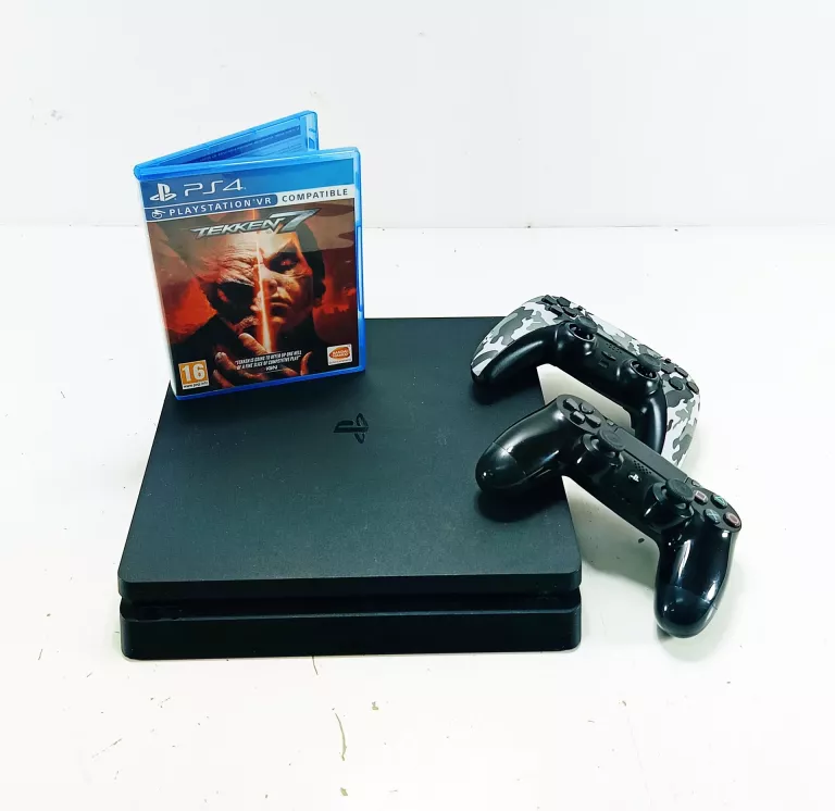 KONSOLA PS4 SLIM 1 TERA / KABEL HDMI / 2 PADY / TEKKEN 7