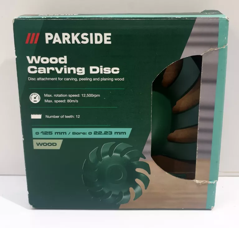 PARKSIDE TARCZA RASPUJĄCA 125 MM DO DREWNA I TWORZYW 12500 OBR/MIN