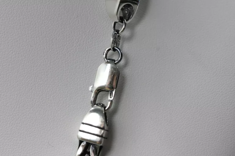 SREBRNY ŁAŃCUSZEK KRÓLEWSKI925 99,40G 60CM