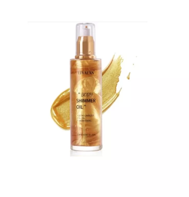 LIYALAN BODY SHIMMER OIL OLEJEK DO CIAŁA ROZŚWIETLAJĄCY BRONZE GOLD 100ML
