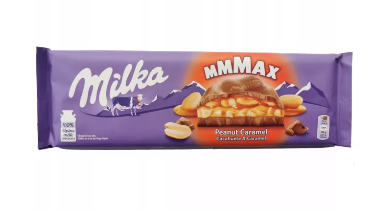 CZEKOLADA MILKA PEANUT CARAMEL 276G XXL MLECZNA Z ORZECHAMI I KARMELEM
