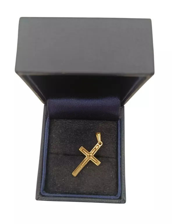UROCZA ZŁOTA ZAWIESZKA KRZYŻYK 14K!!!!!
