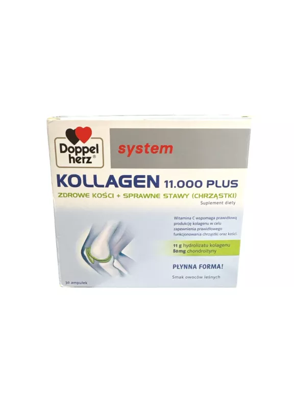 DOPPELHERZ SYSTEM KOLLAGEN 11.000 PLUS SUPLEMENT DIETY AMPUŁKI 30 SZT.