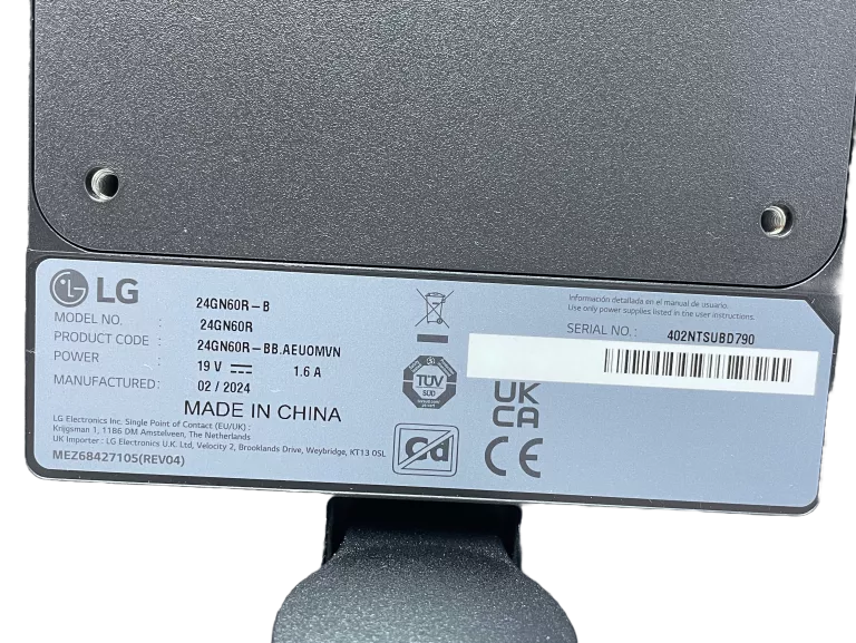MONITOR LG 24GN0R-B FULL HD GWARANCJA