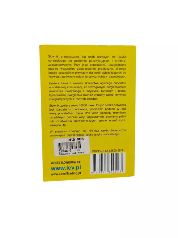 SŁOWNIK POLSKO-NORWESKI NORWESKO-POLSKI