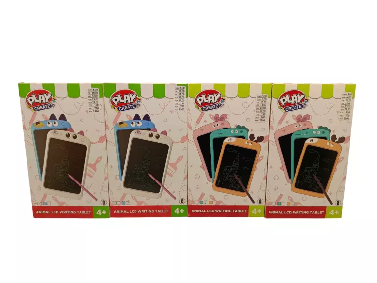 TABLET DO RYSOWANIA DLA DZIECI PLAY CREATE ANIMAL LCD 4+