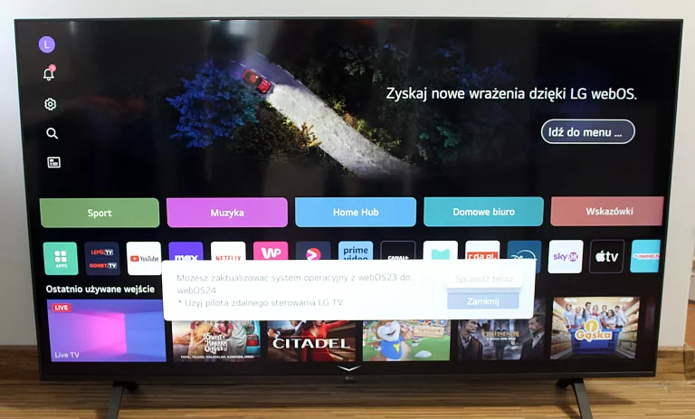 TELEWIZOR LG 55UR78003LK 4K UHD 55 CALI SMART TV