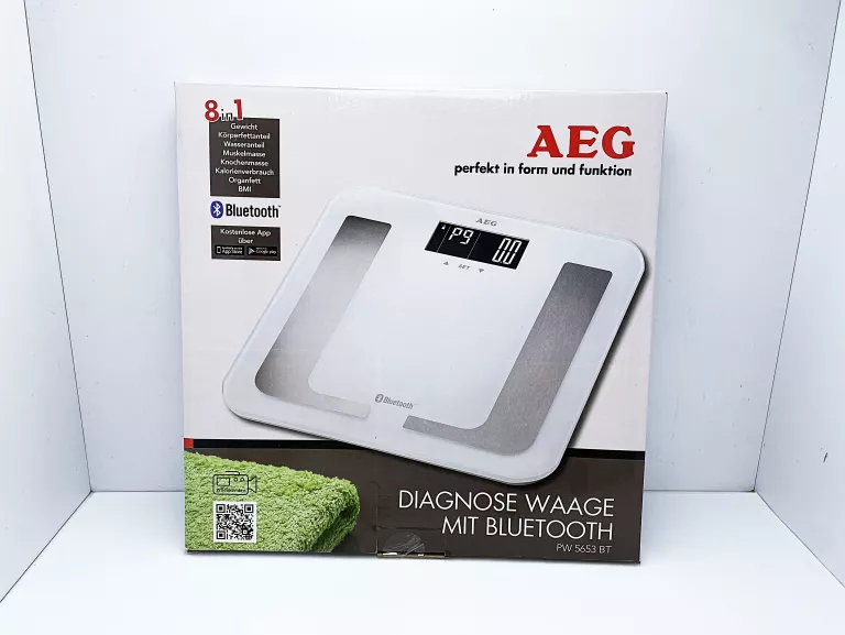 WAGA ŁAZIENKOWA ANALITYCZNA AEG PW 5653 8W1 BLUETOOTH