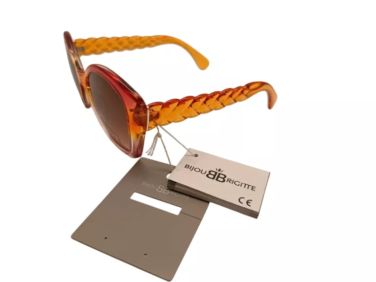 DAMSKIE OKULARY PRZECIWSŁONECZNE BIJOU BRIGITTE UV400 ZE ZDOBIENIEM