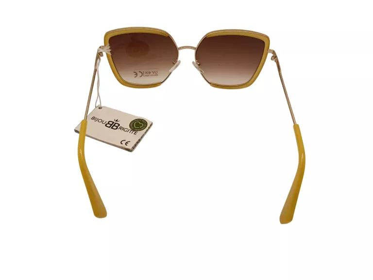 OKULARY PRZECIWSŁONECZNE BIJOU BRIGITTE 102.995.690 ŻÓŁTO ZŁOTE METKA