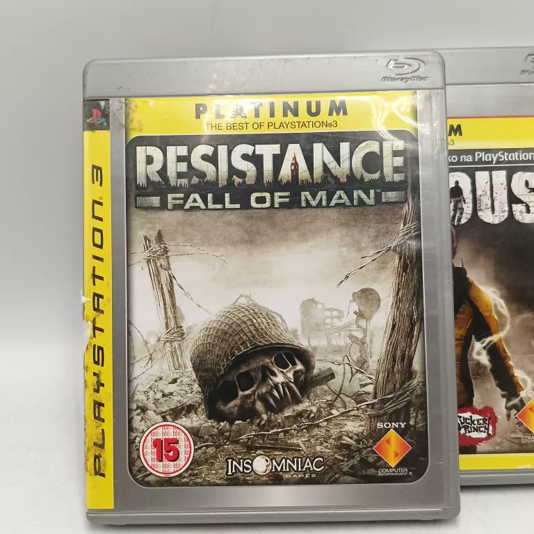 ZESTAW 3 GIER NA PS3 RESISTANCE FALLOF MAN INFAMOUS INFAMOUS 2