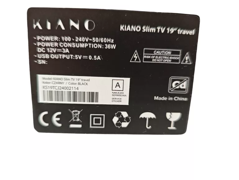TELEWIZOR KIANO SLIM 19"