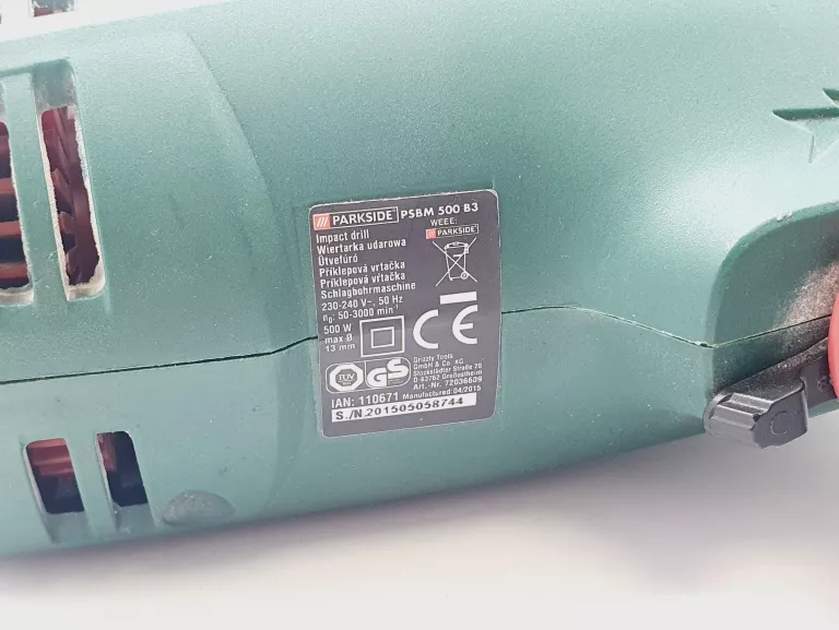 WIERTARKA PARKSIDE PSBM 500 B3