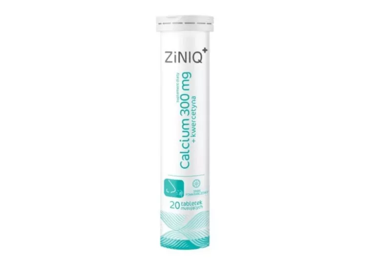 ZINIQ CALCIUM 300 MG + KWERCETYNA, 20 TABLETEK MUSUJĄCYCH