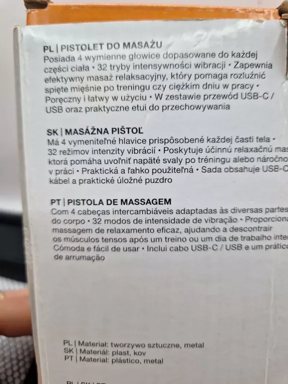 MASAŻER WIBRACYJNY HYKKER PISTOLET DO MASAŻU