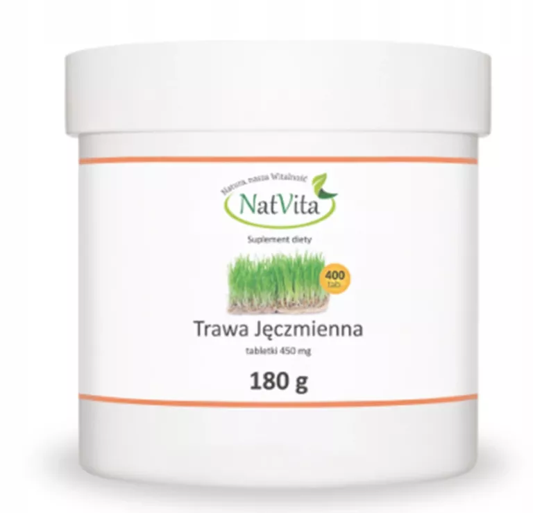 NAT VITA TRAWA JĘCZMIENNA 180G TABLETKI
