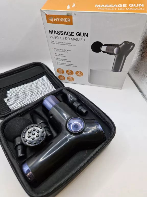 MASAŻER WIBRACYJNY HYKKER PISTOLET DO MASAŻU