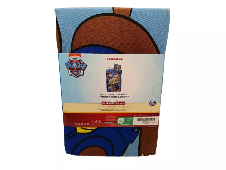 ZESTAW KOMPLET POŚCIELI POŚCIEL PSI PATROL KOŁDRA PODUSZKA 140X200