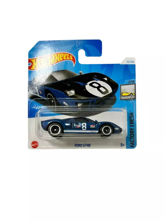 HOT WHEELS FORD GT-40 | CZARNY | SKALA 1:64 | POWYSTAWOWY