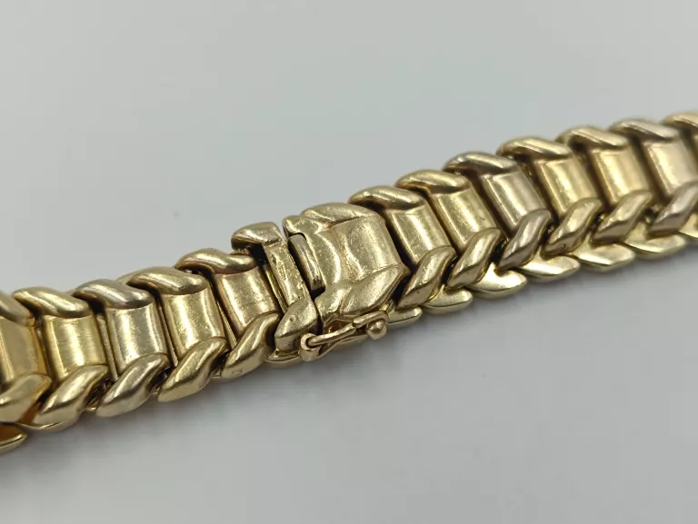 ZŁOTA BRANSOLETA 585 21,80G 19CM