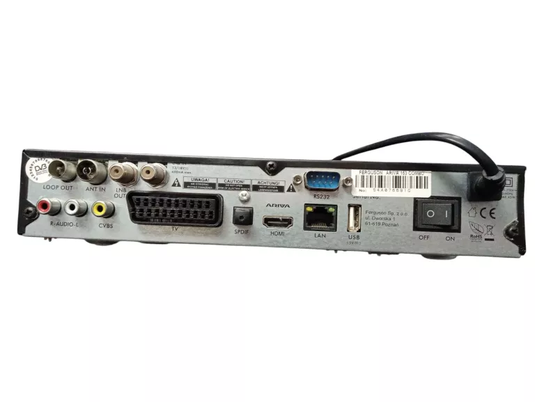 TUNER SATELITARNY I TELEWIZYJNY DVB-T2 FERGUSON ARIVA 153 COMBO