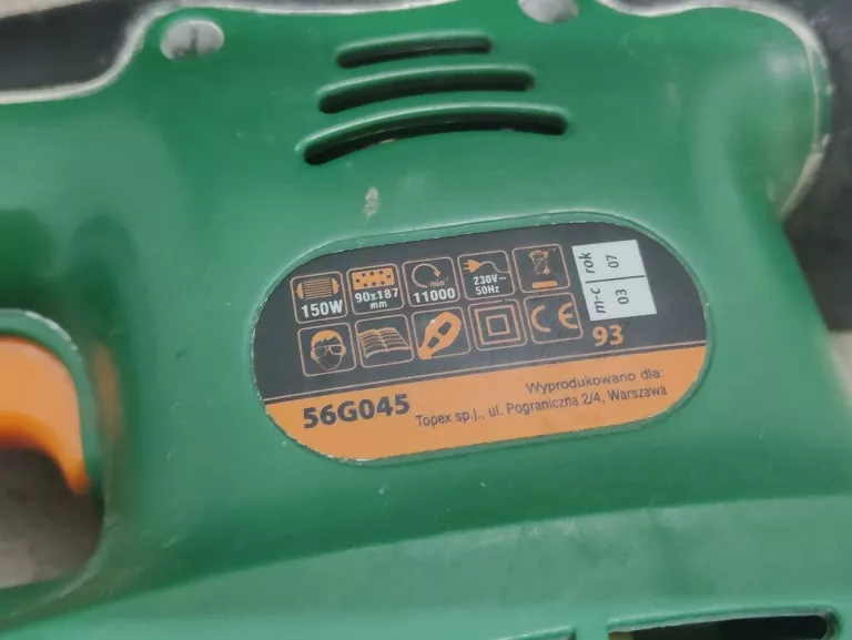 SZLIFIERKA OSCYLACYJNA TECFORM 56G045