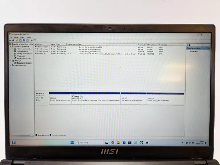 MSI MODERN 15 | INTEL I5 | RAM 8GB | DYSK 512GB | IRIS XE | WIN 11 HOME